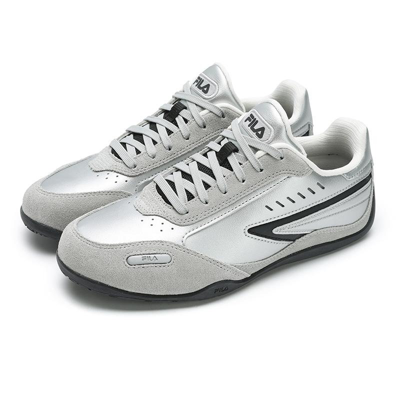 Fila Кроссовки Turbo Удобные Модные Универсальные Тонкая подошва Прочные Легкие Низкие кеды для скейтбординга Женские кроссовки Серый Черный Серебристый F12W511210FSB