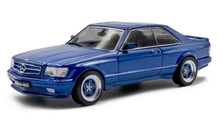 Solido 1/43 Mercedes-Benz 560 SEC AMG Widebody 1990 Blue SOLIDO Diecast