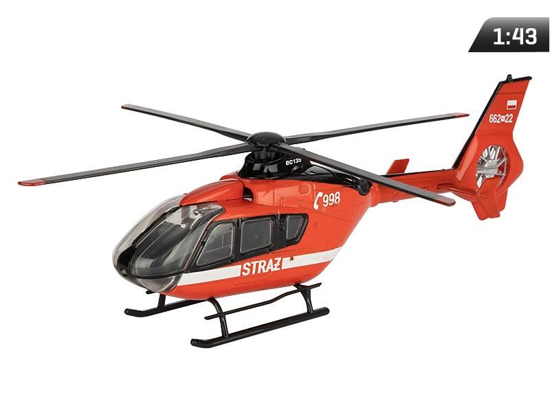 Модель 1:43, Вертолет Страж EC-135, красный
