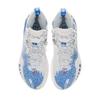 Li Ning Shadow 3 Сине-белый фарфор Амортизация Скользкая подошва Низкие Баскетбольные кроссовки Мужские Белый Синий ABPR049-9
