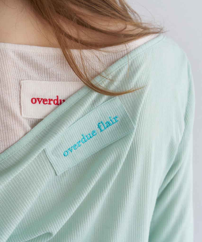 Мини-кардиган Overdueflair с широким вырезом_Мятный