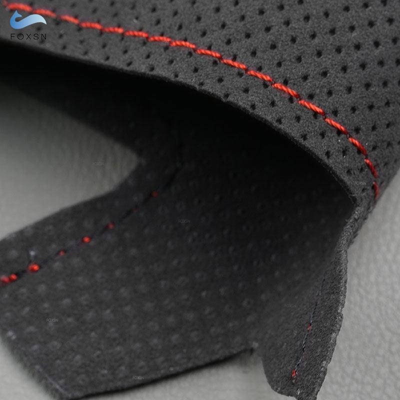 Car Steering Wheel Suede Perforated Leather Cover Trim For BMW M Sport F30 F32 F34 F36 F20 F45 F10 F12 F48 F25 F26 F15 F16