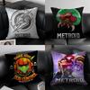 Игра M-Metroid-MT Крутой Солдат Наволочка Антипылевой клещ Наволочка Невидимая молния Шелковистый короткий плюш Чехол для диванной подушки