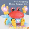 Escape Crab Electric Pet Musical Toys Children Toys Birthday Gifts Learning Climbing Toys