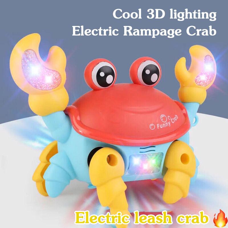 Escape Crab Electric Pet Musical Toys Children Toys Birthday Gifts Learning Climbing Toys