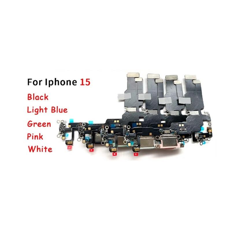 Порт зарядки Док-станция Зарядное устройство Гибкий кабель MIC Audio для iPhone 15