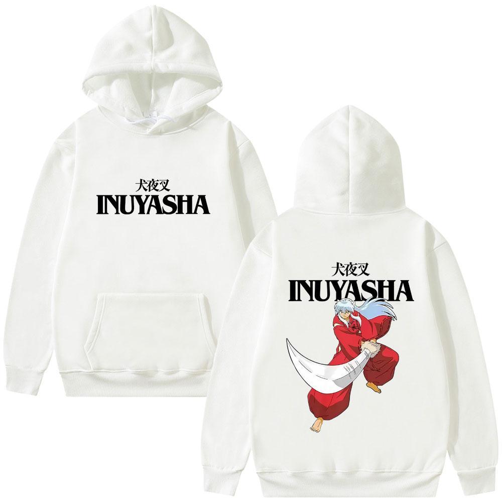 Anime Inuyasha Graphic Hoodie Wo Fashion Casual Oversized Pullover Hoodies Unisex Cartoon Harajuku Hooded Sweatshirt
