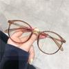 Women Round HD Lens Myopia Glasses Transparent Near Sight Frame Eyeglasses Unisex Anti-blue Ray Minus Diopter Eyewear 0 To -4.0