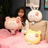 Cute Strawberry Bear Fruit Rabbit Plush Toy Doll Cat Dual-Purpose Pillow Blanket Office Lunch Break Small Blanket