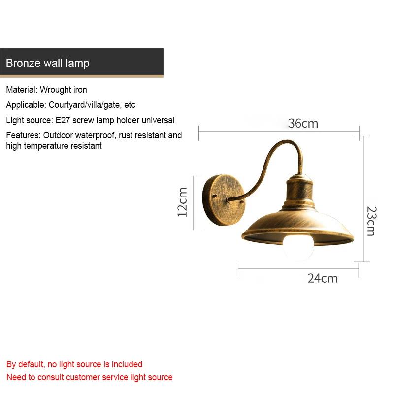 Крыльцо Стена Водонепроницаемый Освещение Двор Коридор Aisel Балкон Винтажные Светильники Ретро Наружный Настенный Светильник Вилла Сад На Открытом Воздухе