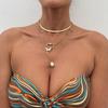 Butterfly Pendant Multilayer Necklace Bohemian Style Metal Choker Ins Clavicle Chain  Girls