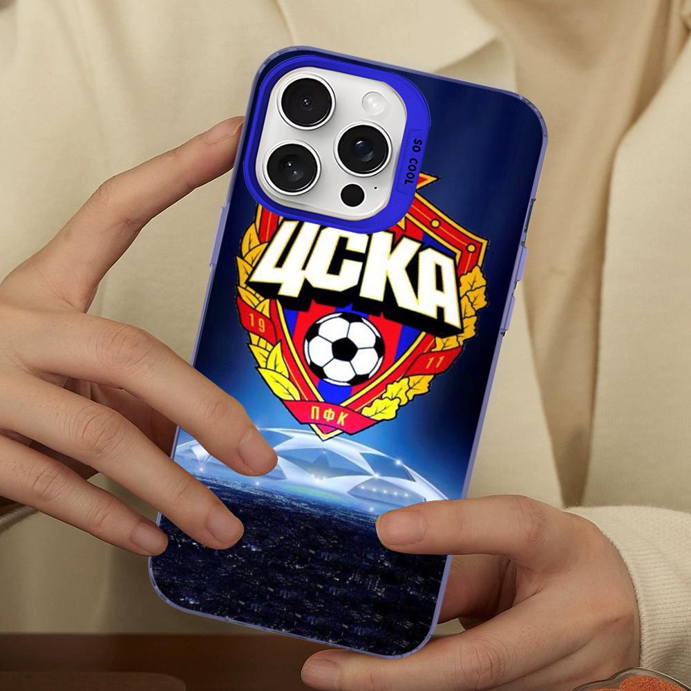 Hot Russia PFC CSKA Moscow Phone Case For IPhone 16 15 14 13 12 11 Pro Max X XR XSMAX 8 7 Plus Matte Shockproof Back Cover