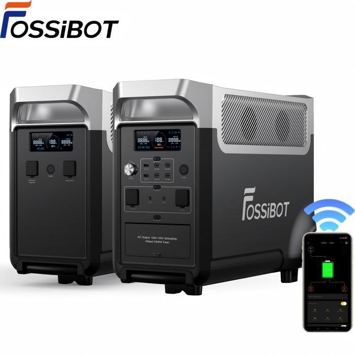Портативная электростанция FOSSiBOT F3600 Pro + 1x Расширительная батарея FB3840 LiFePO4 | Солнечный генератор 7680 Втч | Приложение/Автодом/Кемпинг