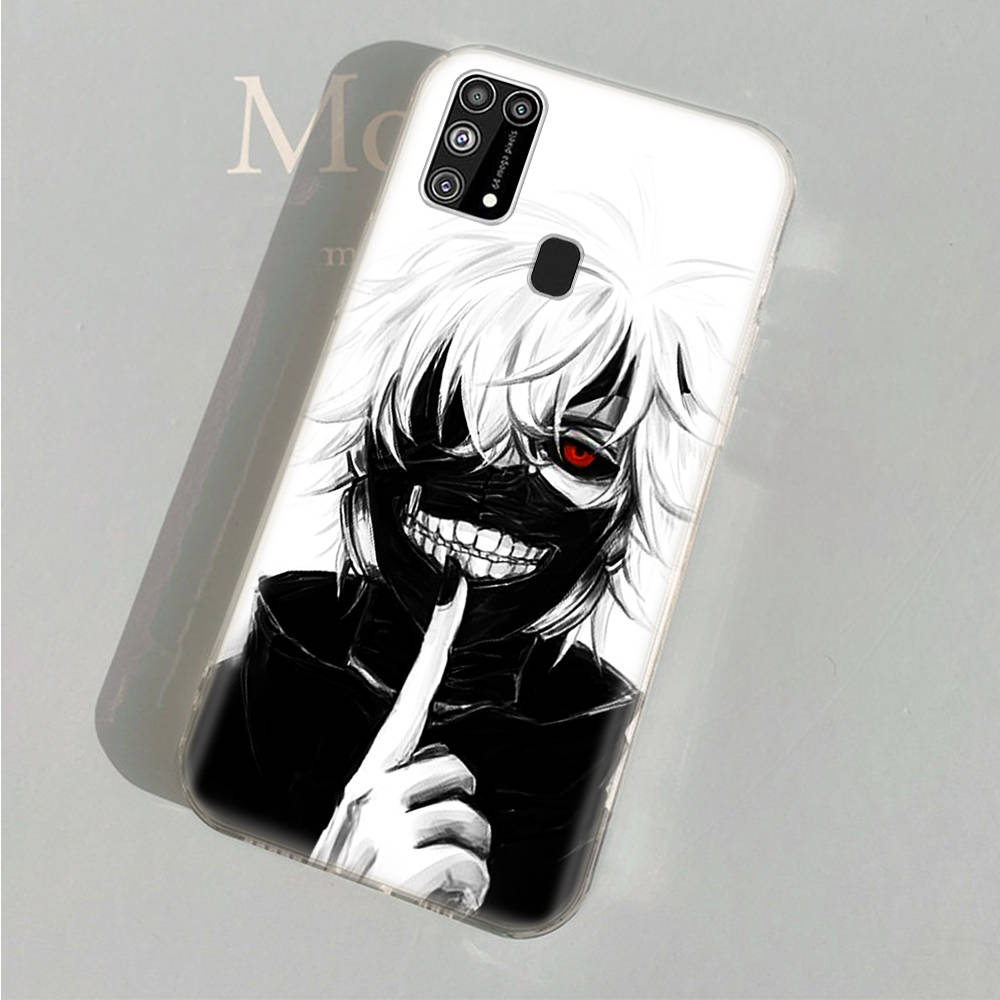 AD94 Tokyo Ghoul аниме прозрачный чехол для Samsung A04 A14 A23 A34 A54 M23 M33 M52 M53 Realme 10 9 C30S C35 C55 VIVO Y02 Y21 Y33S Y51 X80 V25 чехол