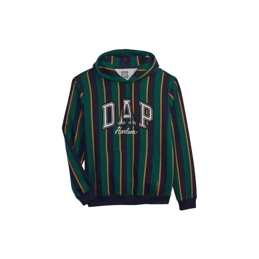 Gap Худи в полоску с логотипом-буквой, унисекс, коллаборация Dapper Dan FW23 838149-1