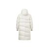 Li Ning Sports Lifestyle Series Solid Color Loose Long Down Jacket Women Outerwear Off-White AYMT370-1
