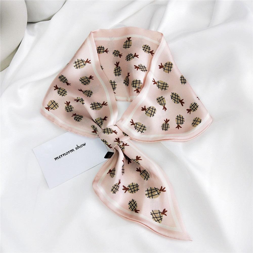 Новые шарфы Шелковые шарфы Женские весенние и осенние длинные декоративные профессиональные шарфы Летние тонкие стили в сочетании с рубашками Стильные