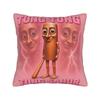 Tung Tung Sahur Chan Meme Pillowcase Printed Cushion Cover Decor  Throw Pillow Case Cover Home Zippered