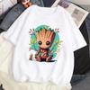 Fashionable Cute  Pattern Printed T-Shirt Women's Casual Streetwear T-Shirt Summer Women's Cartoon Round Neck T-Shirt