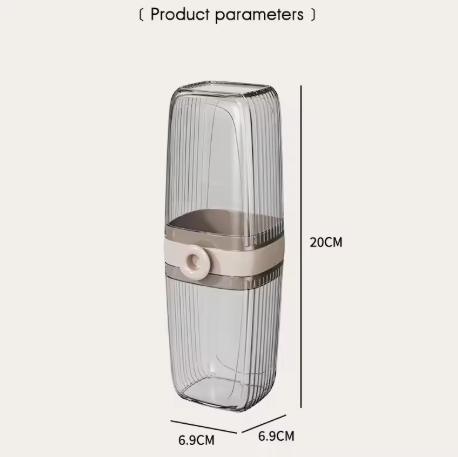 Portable Soap Holder Toothbrush Case Durable Plastic Travel Essentials, Easy-Clean Gym & Bathroom Accessories
