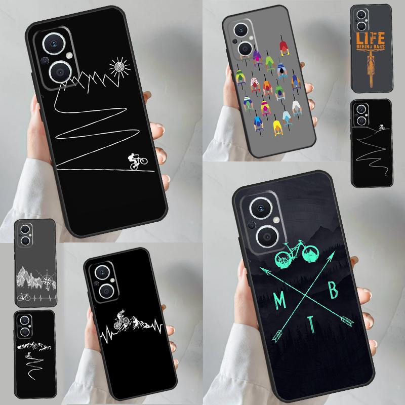 MTB Mountain Bike Cycling Bicycle Case For OPPO Reno 8T 4Z 5Z 11F 8 10 11 Pro 5 6 7 Lite OPPO Find X6 Pro X2 X3 X5 Lite Cover