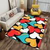 Multicolor Heart Pattern Carpet suitable as a non-slip mat for the living room or bedroom sofa