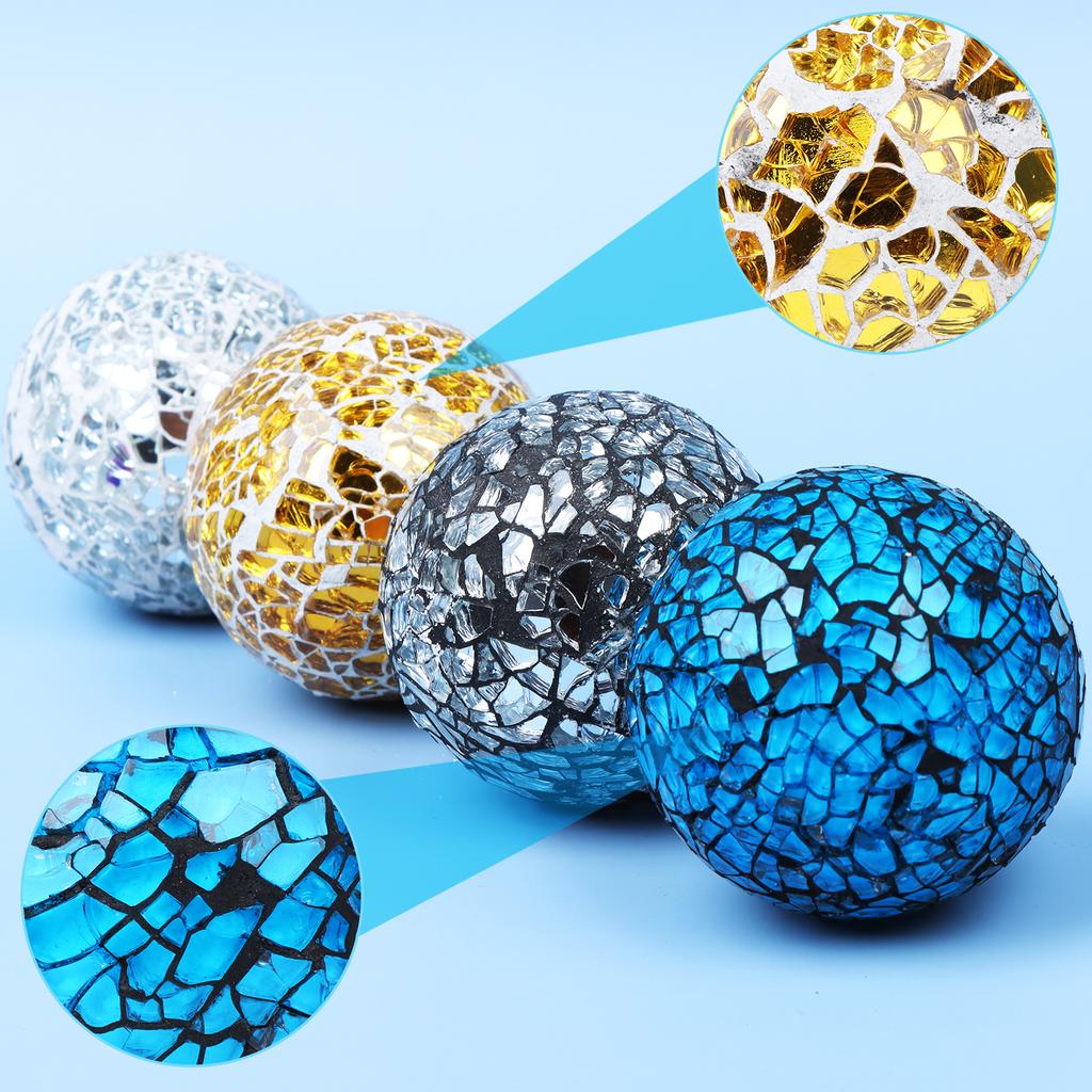 Outdoor Garden Ball Glass Night Light Ball Mosaic Glass Decorative Ball