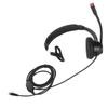 Monaural Customer Service Headset Volume Adjustment Single Sided Ear Headphone with Noise Cancelling Mic