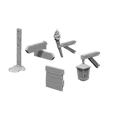 Wizkids Deep Cuts Неокрашенные миниатюры Знаки и огни