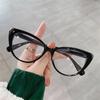 Fashion Women Small Frame Leopard Print Anti-UV Blue Rays Glasses Computer Goggles Ultra-light Eyeglasses Flat Mirror Eyewear