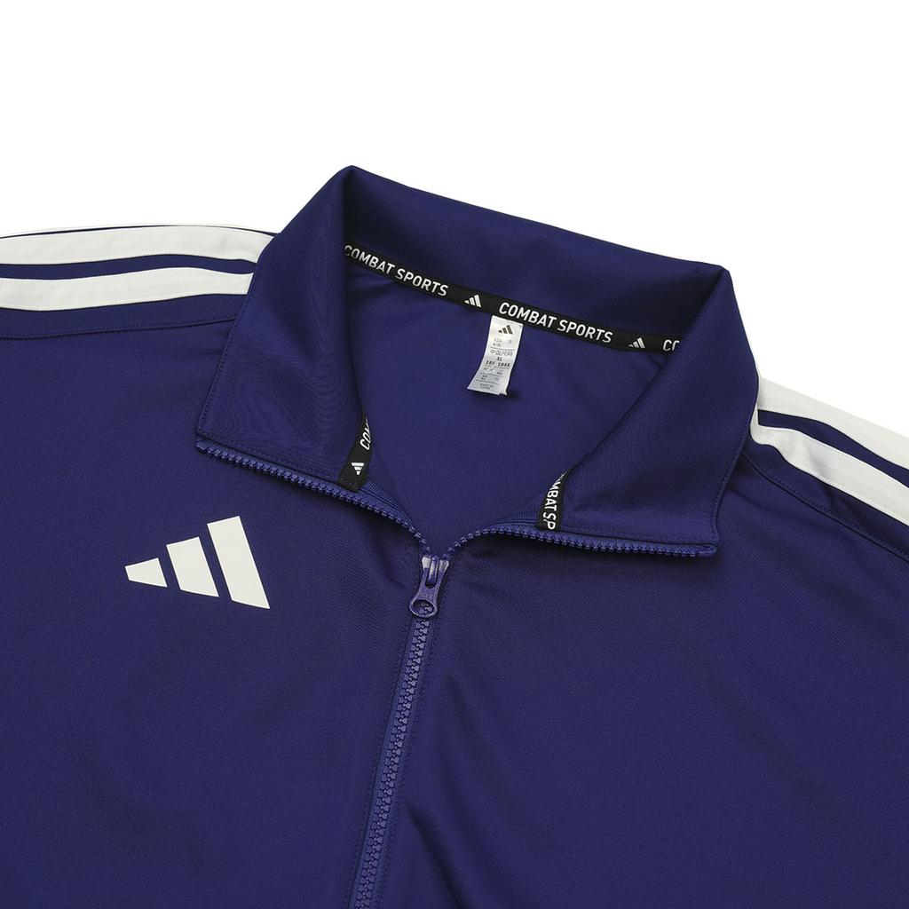 adidas Классическая универсальная ретро-куртка с тремя полосками, унисекс, синяя TR02NHJCS1-DBW