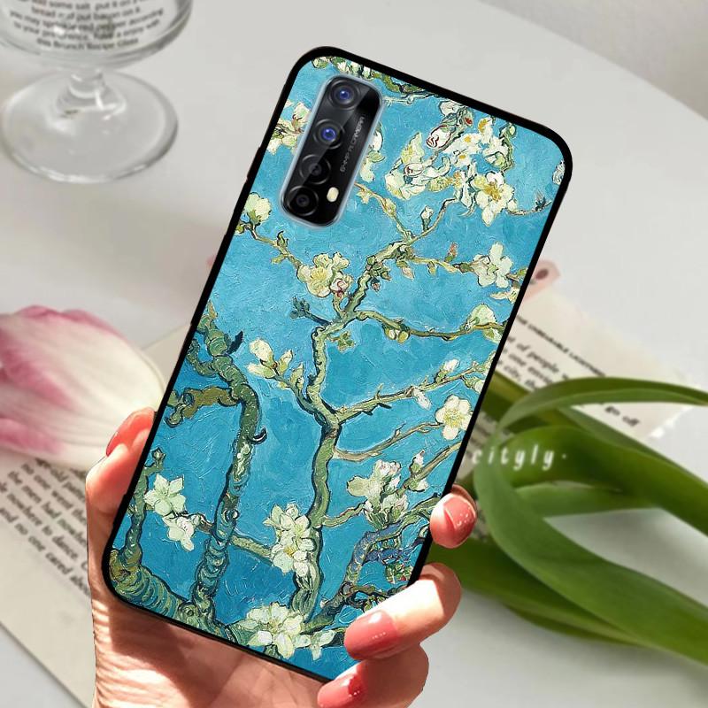 Для Realme 7 4G 5G RMX2155 Чехол Накладка на телефон Силиконовый Мягкий ТПУ Задние Чехлы для Realme 7 Pro Чехол Realme7 RMX2151 Бампер Fundas