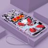 Inuyasha Anime For POCO M5S M4 M3 C55 C50 C40 C3 X5 X4 X3 X2 F5 F4 F3 Pro GT NFC Liquid Left Rope Phone Case