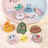Embroidery Label Clothing Accessories Cute Cartoon Animal Dinosaur Rabbit Bear Self-adhesive Patch Cloth Sticker