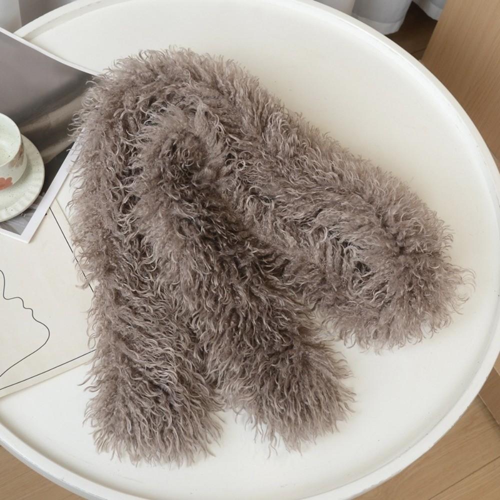 Double-Sided Faux Fur Scarf Imitation Cashmere Neck Warmer New Long Scarf Winter Wear