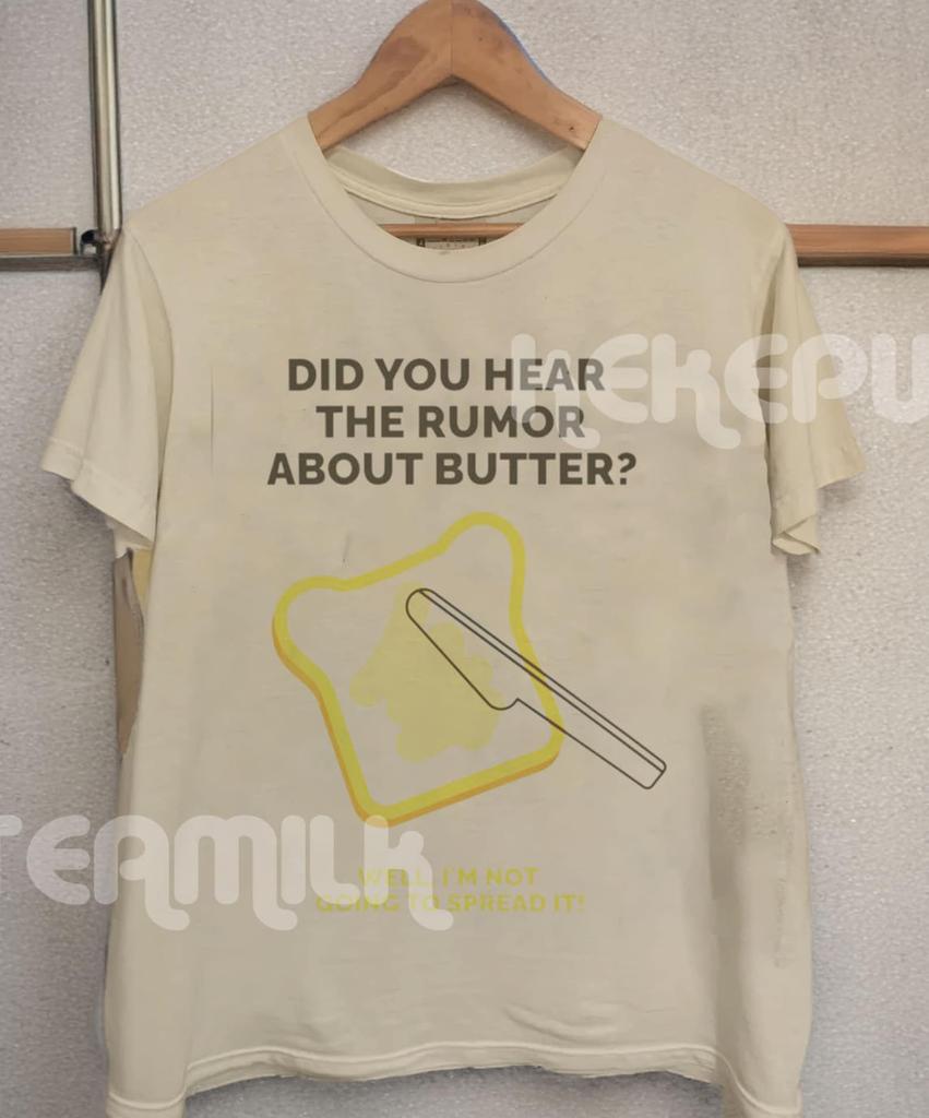Funny Butter Joke Cute Design T-Shirt and kids tshirt, Softstyle T-Shirt and kids tshirt, Comfort, Vintage Design ID