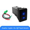 12V Blue LED Fog Light Bar Push Switch For Toyota 2015 Hilux GUN Prado 150 200 RAV4 HiAce Landcruiser ON OFF Button Switch