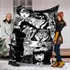 Thriller Manga Junji Ito Tomie1 printed throw blanket—lightweight,soft,warm;versatile blanket for all seasons—perfect as &air-conditioning throw,nap b
