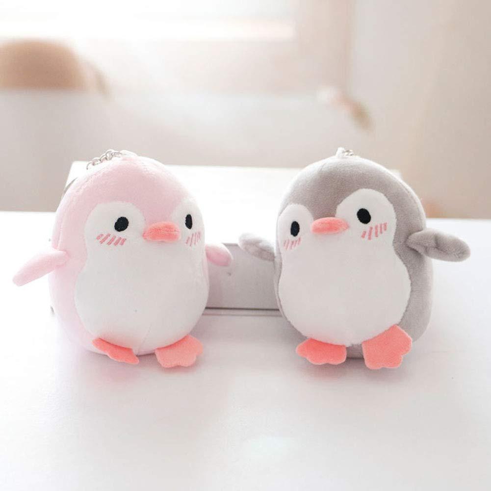Lovely Penguin Animal Stuffed Doll Plush Toy Keychain Key Holder Bag Pendant Party Favor Gifts Toys for Boys Girls Kids Toddlers