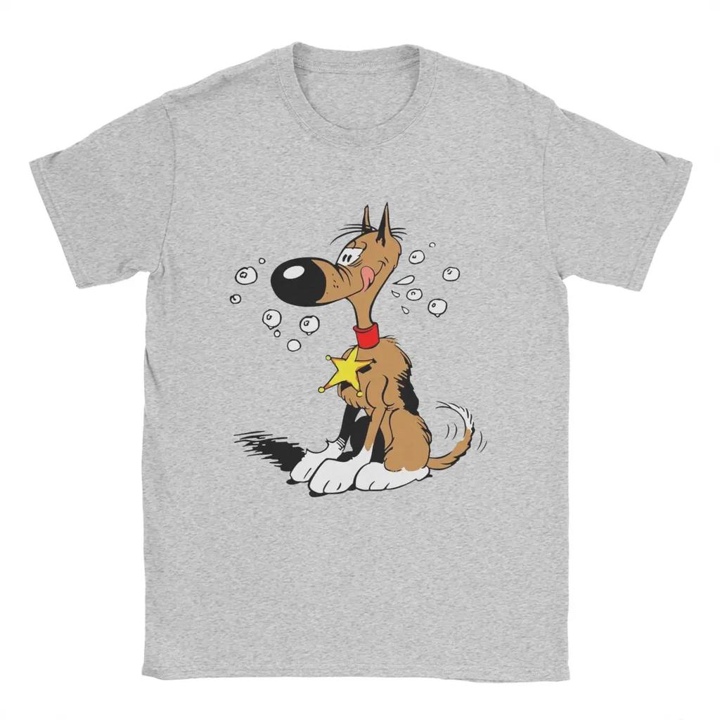 Футболка Rataplan Lucky Luke для мужчин, 100% хлопок, винтажная футболка, футболки с круглым вырезом, топы с коротким рукавом 6XL