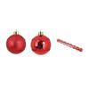 Set de 8 boules decor carreaux de noel