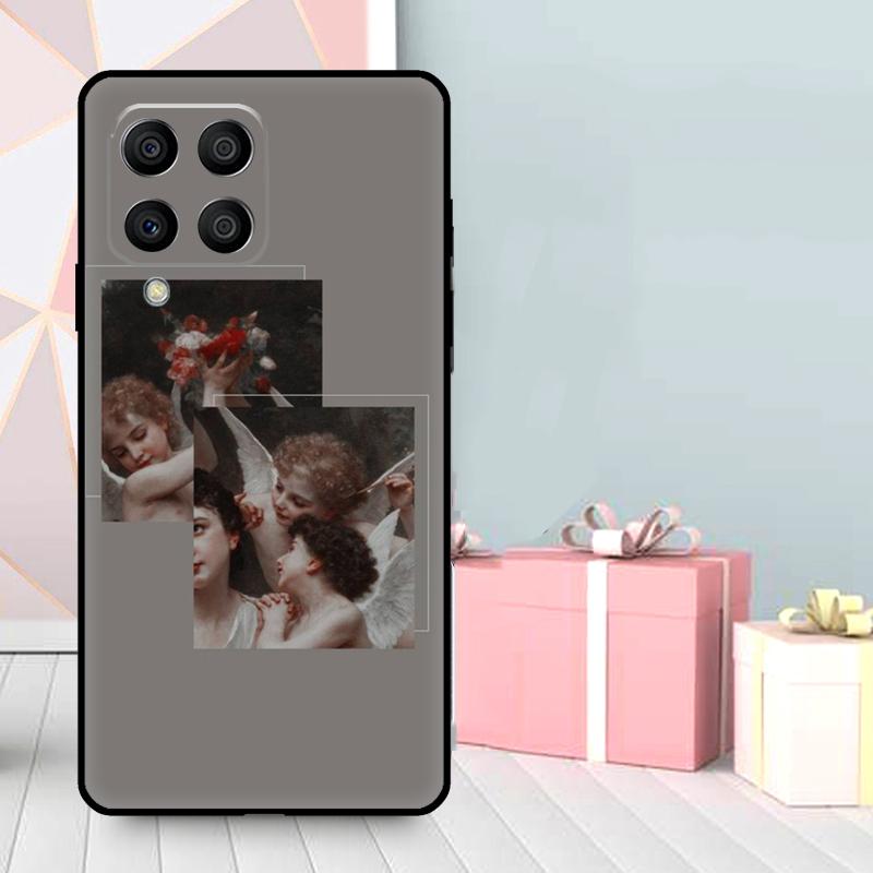 Милые ангелы Эстетика Эстетика Чехол Для Samsung Galaxy M35 M56 M12 M06 M32 M52 M55 M15 M11 M13 M14 M16 M36 M31 M53 M34 M54