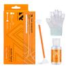 Concept Sensor Cleaning Kit 3 Piece Set Double Head 24mm Full Size Sensor Swab 20ml Cleaner 10 Cleaning Swabs Gloves Specialized for Sensors Cleaning