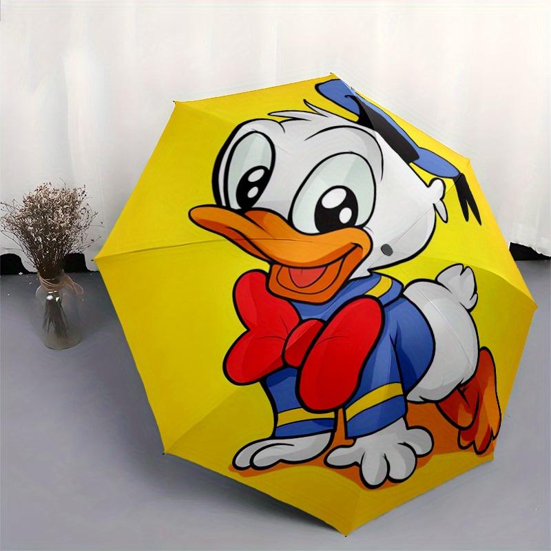 1pc Donald Duck Happily Takes Off Automatic Opening and Closing Folding - A Good Choice for Gifts, Fashionable and Convenient Umbrella With