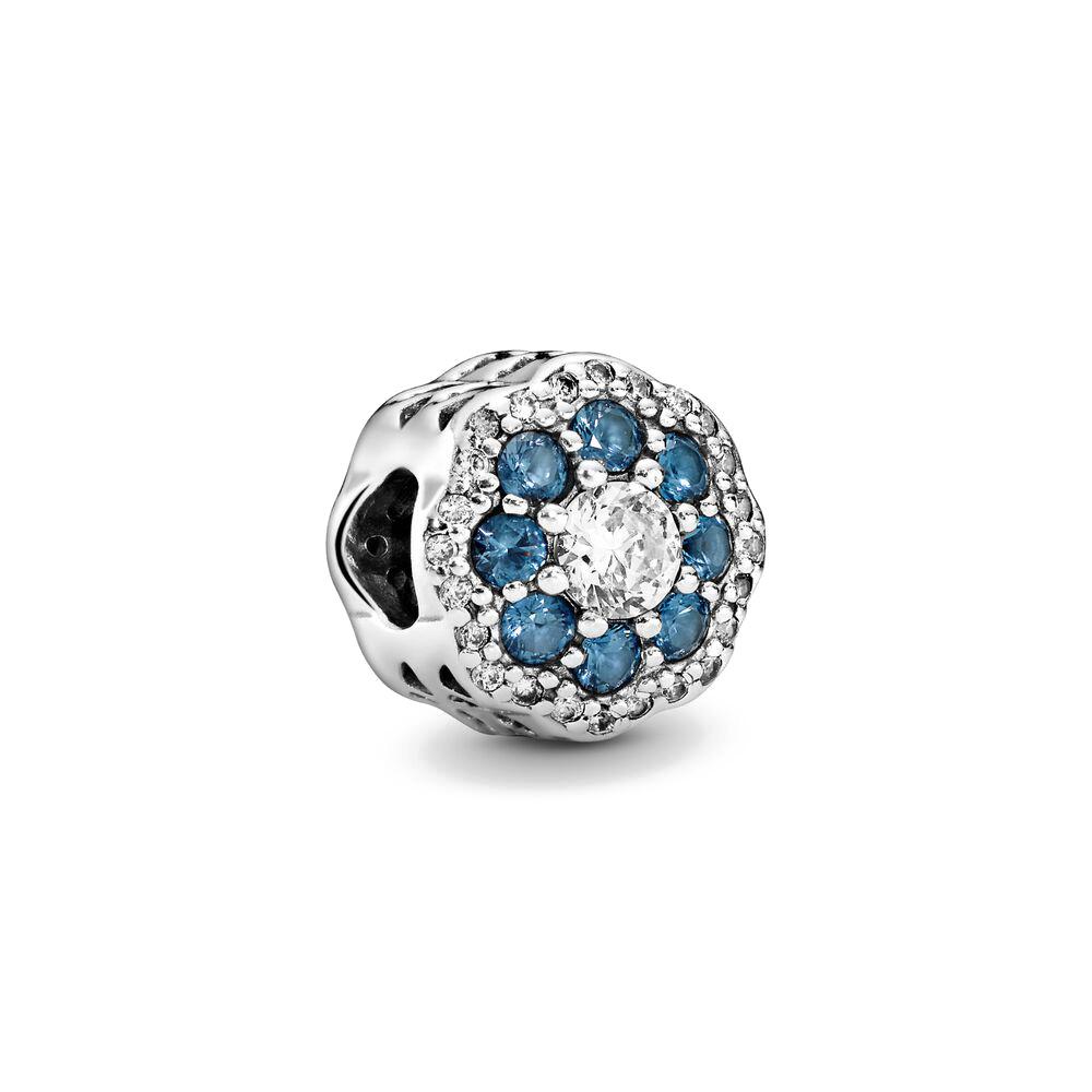 Новейшая серия Copper Blue Глянцевый циркониевый бусина-подвеска Шарм Медная работа Оригинальный браслет Безделушка Ручная работа Женские украшения
