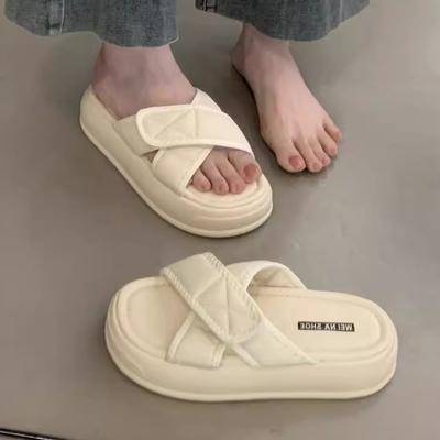 Модные женские балетки на платформе, шлепанцы 2025, модная новая обувь, летние женские сандалии с ремешком на пятке, повседневные пляжные шлепанцы, удобная обувь для ходьбы, zapatos