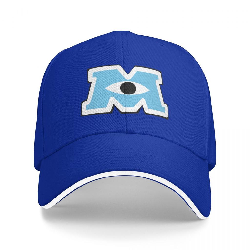 Логотип Monsters University Inc M Бейсболка Винтажная Рыболовная кепка Женские головные уборы Мужские