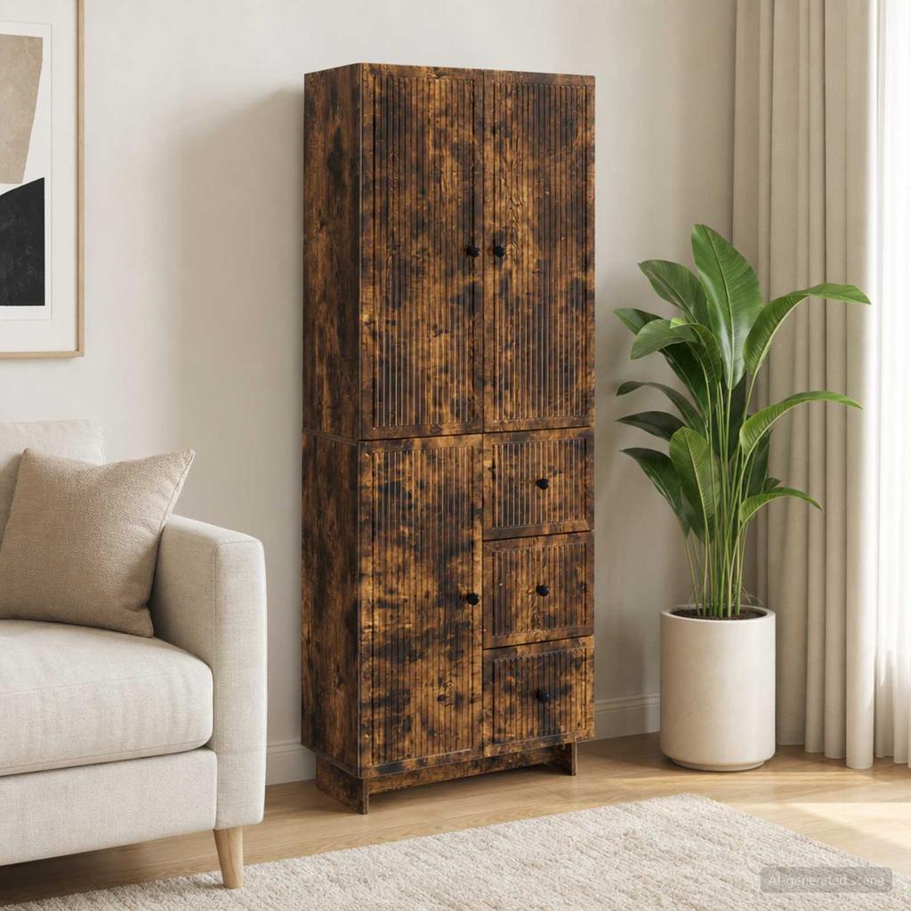 Cabinet Set 2 pcs 66 x 34.5 x 90 cm Particleboard
