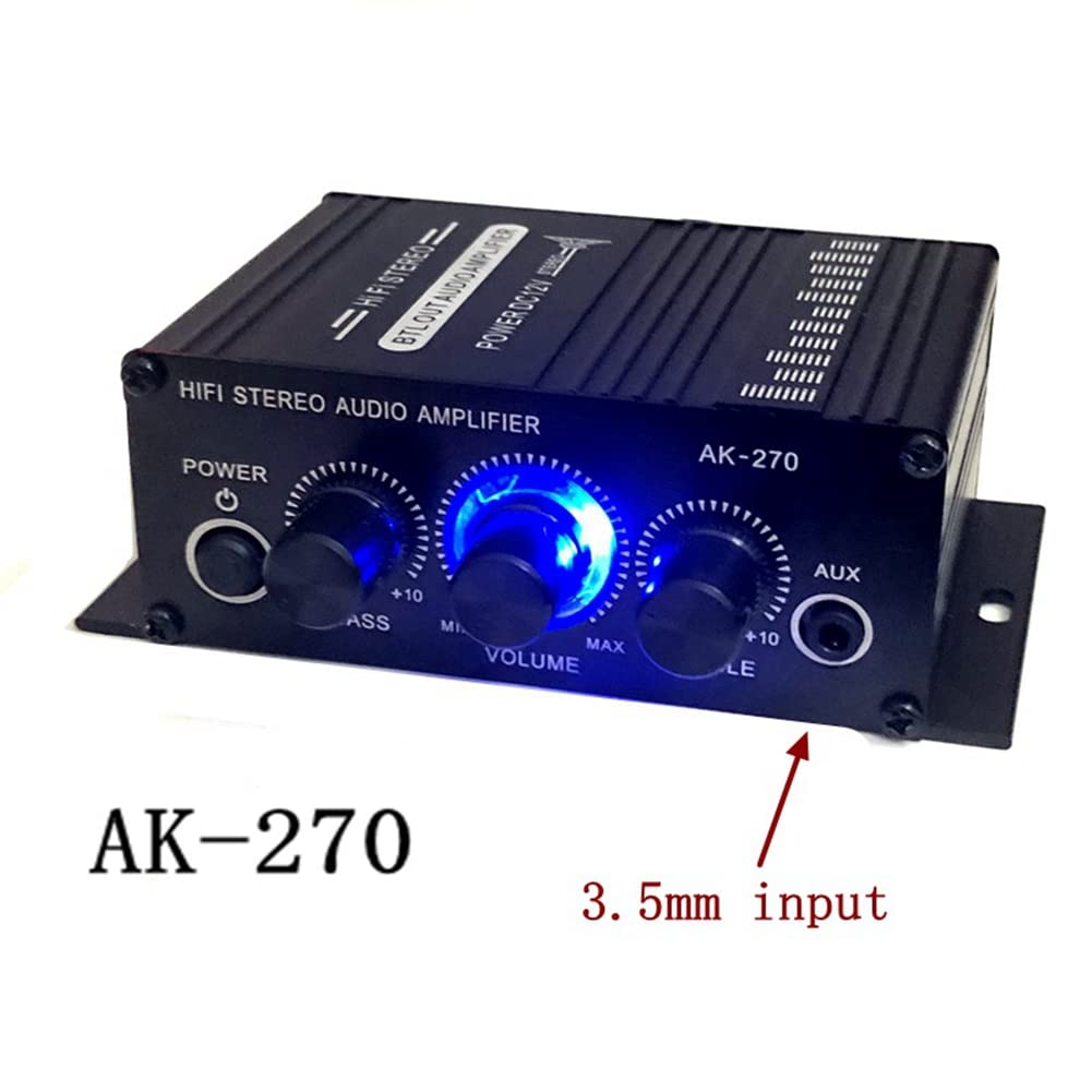 Xsdjasd -270 270 12V Мини Hi-Fi Усилитель мощности Аудио Домашний Автомобильный Театральный Усилитель 2-канальный Усилитель USB/SD AUX Вход