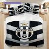 Juventus Black White Elegance Bedding (1 * duvet cover + 2 * pillowcase, without core) Soft and comfortable Duvet cover and pillowcase